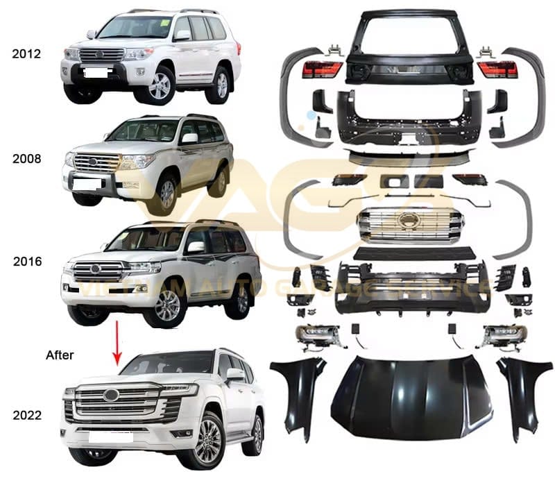 độ body kit toyota land cruiser 200 đẹp, giá tốt